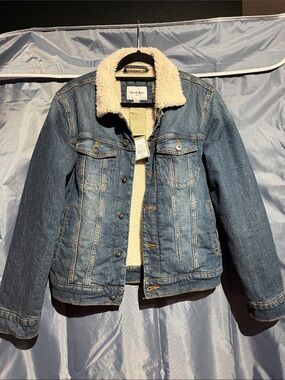 Goodfellow & Co Blue Denim Sherpa-Lined Jacket